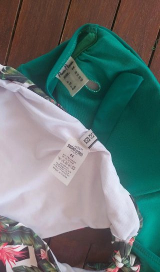 Bikini Fascia Verde e Tropical Sogno D'Oro 40 EU