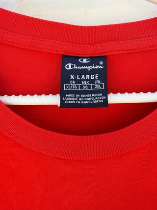 Camiseta Champion Roja Talla XL
