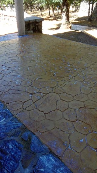 Suelo de hormigón impreso
