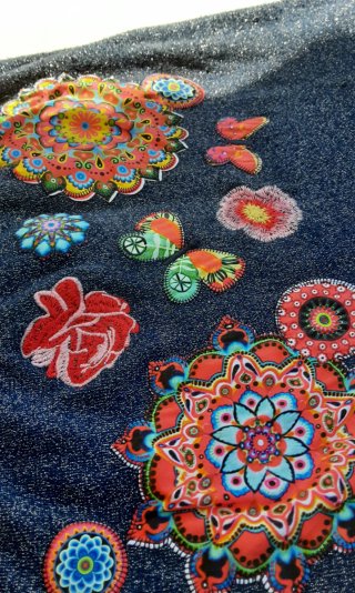 Jersey Desigual mujer azul con mandalas