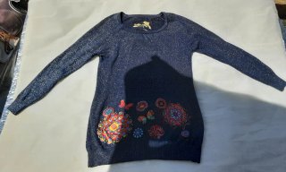Jersey Desigual mujer azul con mandalas