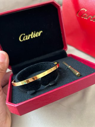 Pulsera Cartier Love Acero Inoxidable Dorado