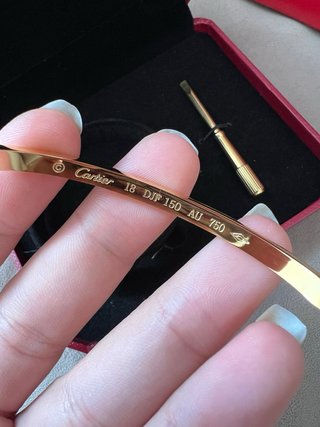 Pulsera Cartier Love Acero Inoxidable Dorado