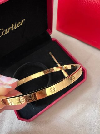 Pulsera Cartier Love Acero Inoxidable Dorado