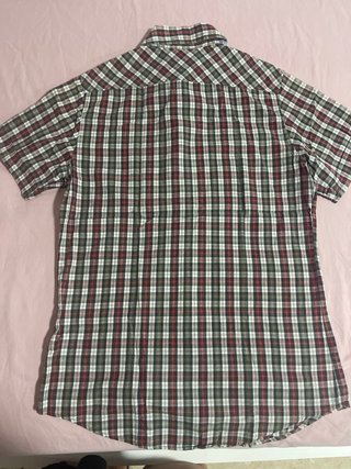 Camisa de cuadros manga corta