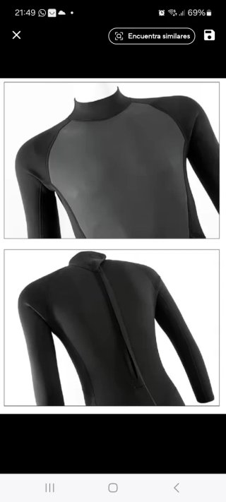Traje Neopreno Hombre Negro