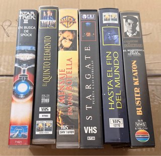 Lote 6 Películas VHS: Stargate, Star Trek III, El