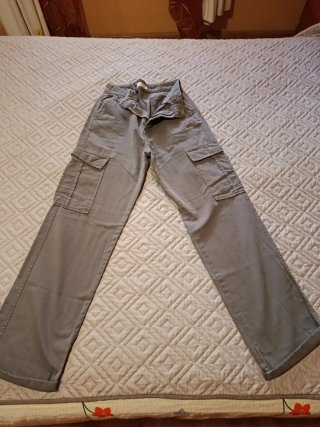 Pantalón cargo mujer verde oliva