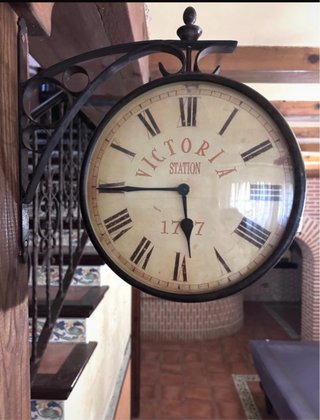 Reloj doble pared estilo vintage