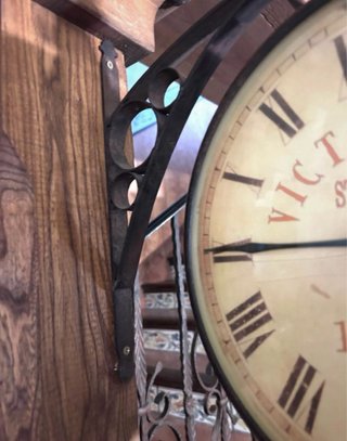Reloj doble pared estilo vintage