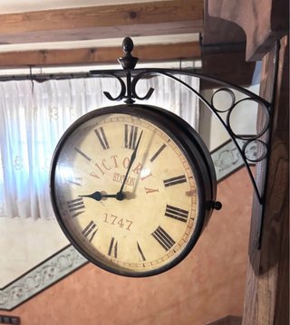 Reloj doble pared estilo vintage