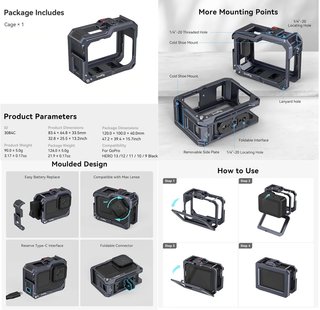 SmallRig 3084C Cage para GoPro Hero 13/12/11/10/9