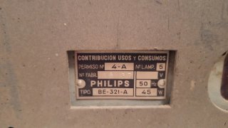 Radio Philips Antigua Caoba