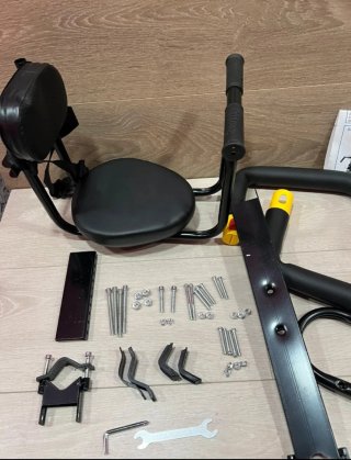 Asiento delantero para bici con cinturón
