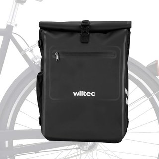 Wiltec | Borsa bici 4in1 25L nera impermeabile · Borse