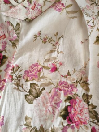 Bermudas flores lino talla S