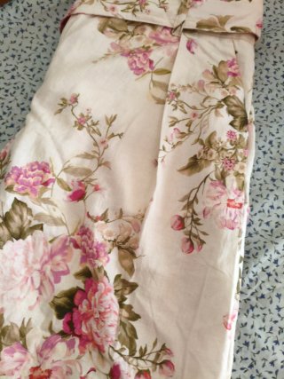 Bermudas flores lino talla S