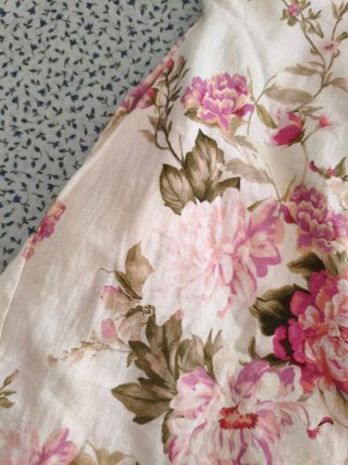 Bermudas flores lino talla S