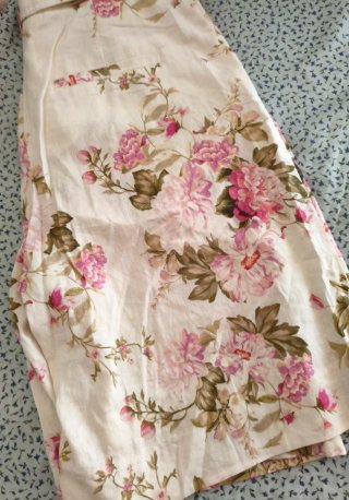 Bermudas flores lino talla S