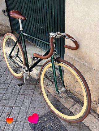 Bici Fixie Lamona verde