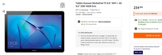 Tablet-Teléfono Huawei MediaPad T3 9.6