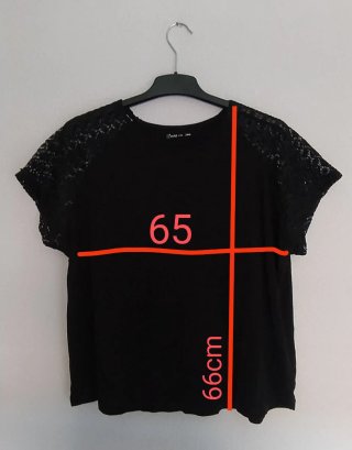 Camiseta Pulp Mujer , Encaje Negro