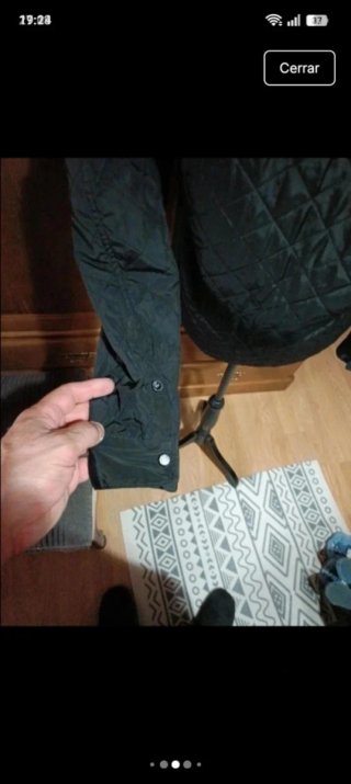 Chaqueta acolchada Zara Man negra