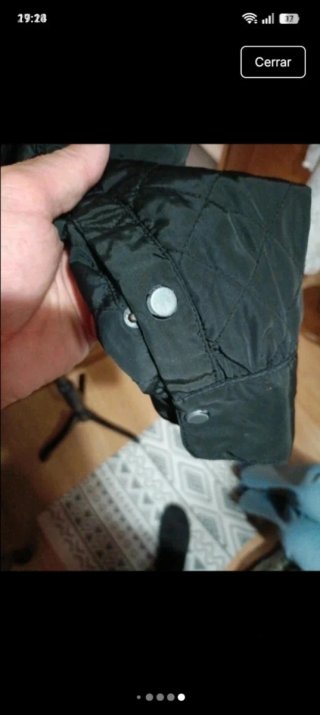 Chaqueta acolchada Zara Man negra