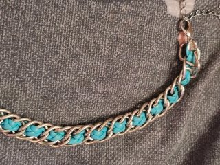 Collar Turquesa Redonda Plata
