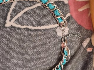 Collar Turquesa Redonda Plata