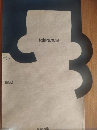 Cartel Tolerancia Chillida 1982 Sevilla