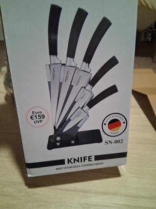 Set de 6 cuchillos antiadherentes