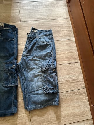 Bermudas vaqueras hombre azules