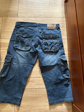 Bermudas vaqueras hombre azules