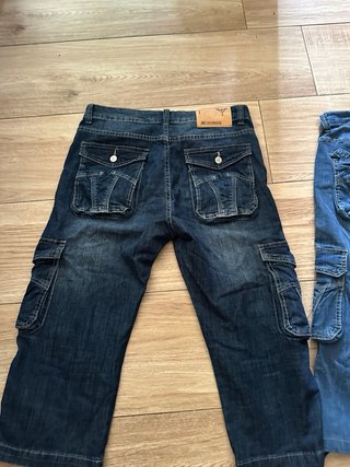 Bermudas vaqueras hombre azules