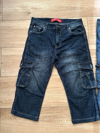 Bermudas vaqueras hombre azules