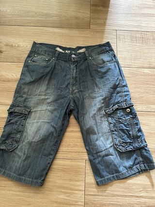 Bermudas vaqueras hombre azules