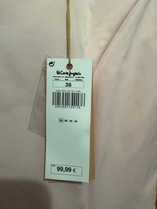 Vestido Tintoretto rosa. Talla 36. Nuevo, sin usar