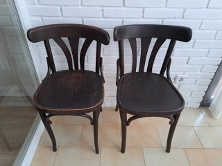 Lote 4 Sillas Thonet Madera Oscura