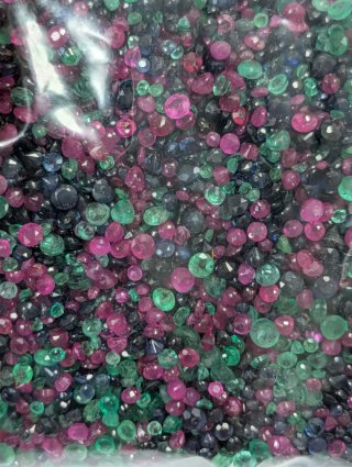 Lote de piedras preciosas naturales