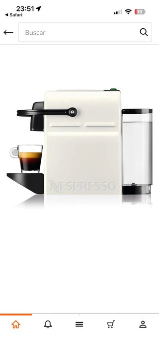 Cafetera Nespresso Krups Blanca