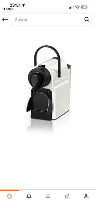 Cafetera Nespresso Krups Blanca