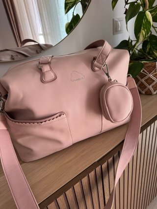 Bolso Maternidad Mayoral Polipiel Rosa