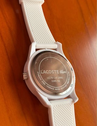 Reloj Lacoste Blanco con Cocodrilo Verde