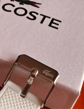 Reloj Lacoste Blanco con Cocodrilo Verde