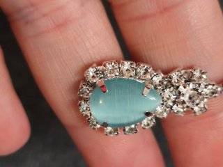Conjunto Collar y Pendientes Azul Plata