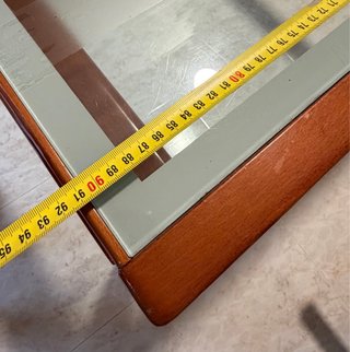 Mesa de comedor extensible madera y cristal