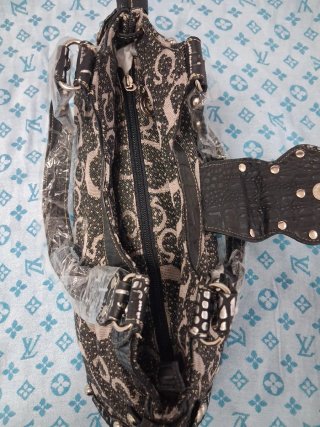 Bolso Vintage Estilo 2K Negro Gris