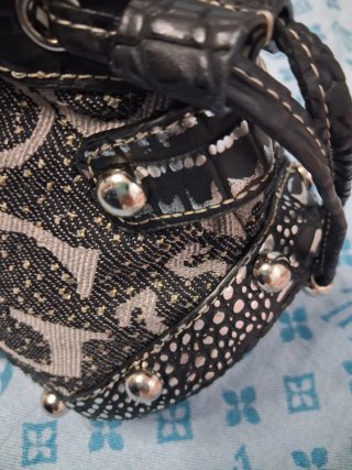 Bolso Vintage Estilo 2K Negro Gris