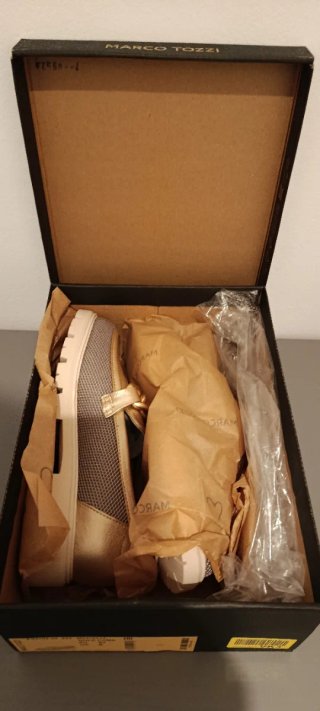 Zapatos Marco Tozzi Dorados/Grises Mujer Talla 37